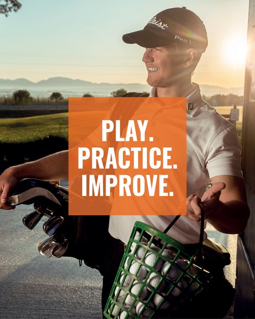 Golfer practicing their swing on a TrackMan iO simulator at Shotgun indoor Golf, focusing on improving their game with real-time feedback and precision