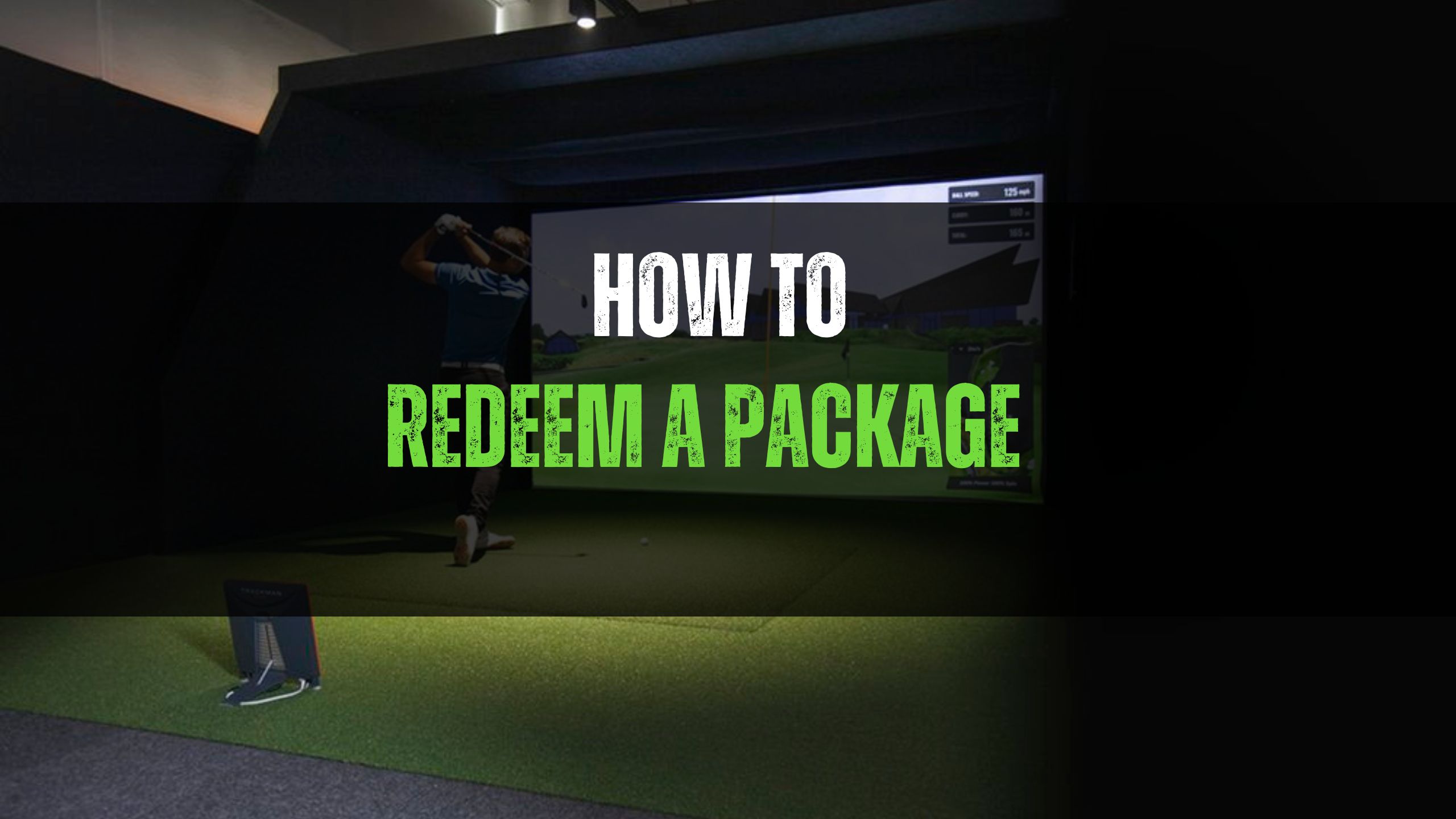 How To Redeem a package on the shotgun golf app